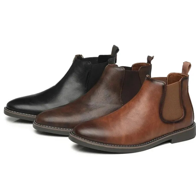 Botas de Hombre Elegantes Cómodas con Paneles Elásticos
