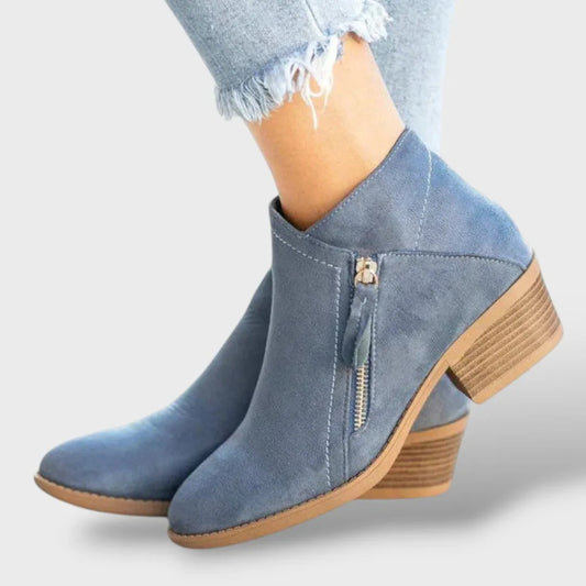 Botas de Mujer Cómodas Casual con Cremallera Lateral