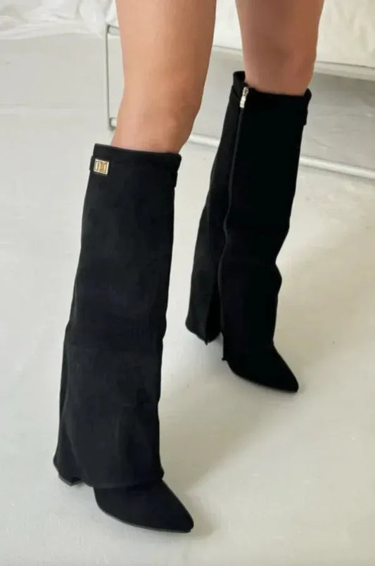 Botas de Mujer Elegantes Cómodas con Tacón