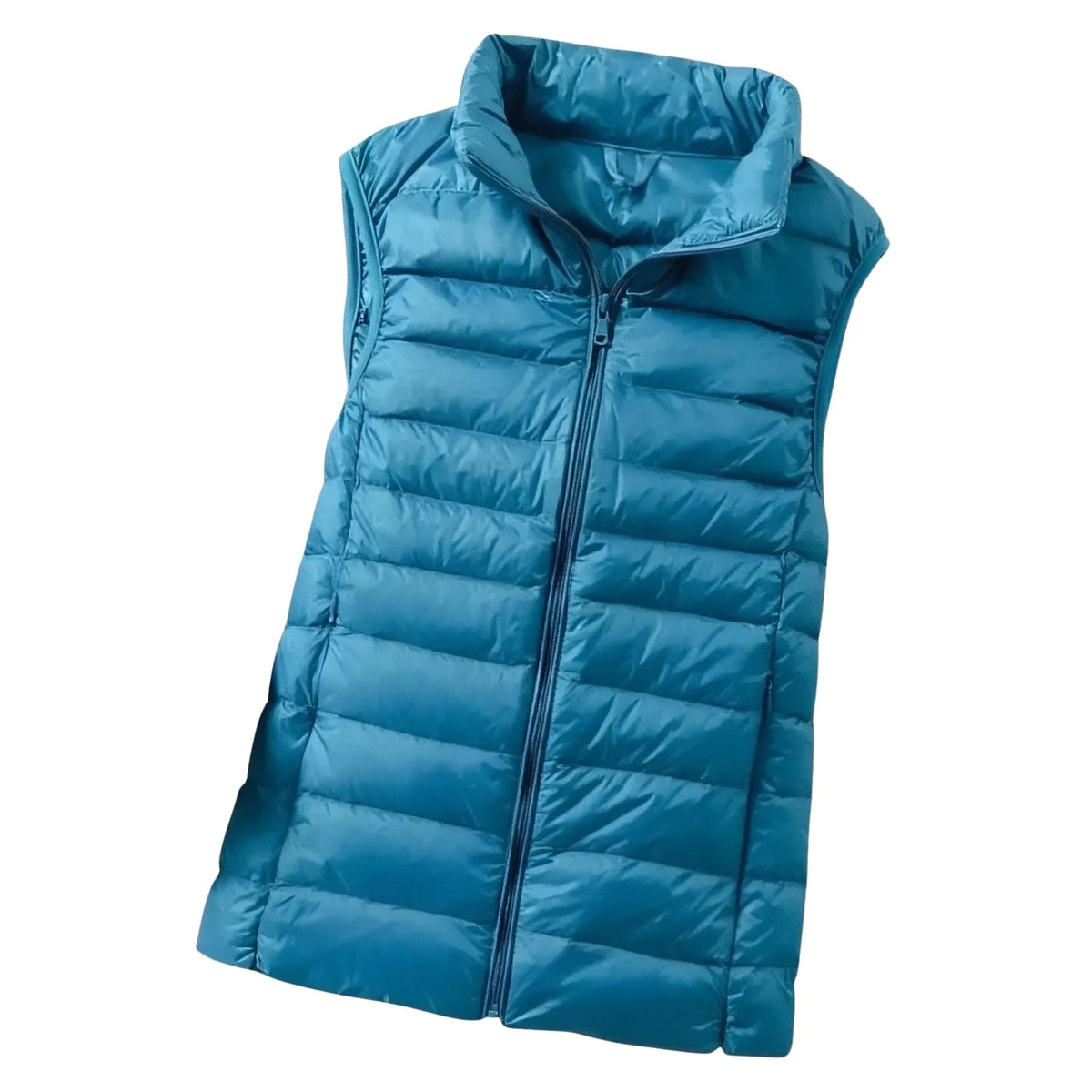 Chaleco de Mujer Acolchado Ligero con Cuello Alto
