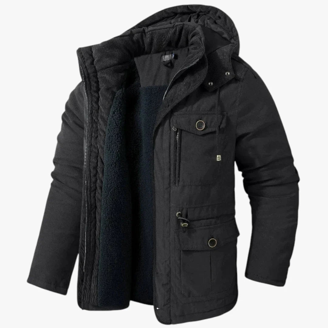 Chaqueta de Invierno de Hombre Casual Moderna con Capucha