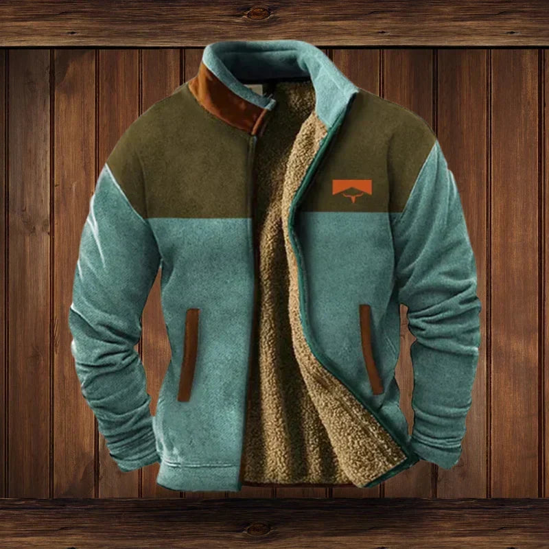 Chaquetas de Invierno de Hombre Casual Estampada con Bolsillos