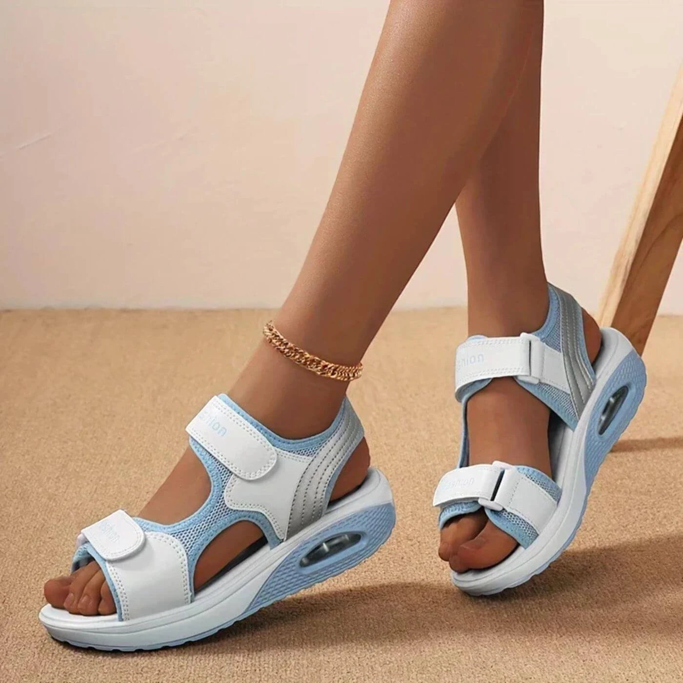 Sandalias de Mujer Casuales con Plataforma y Tiras