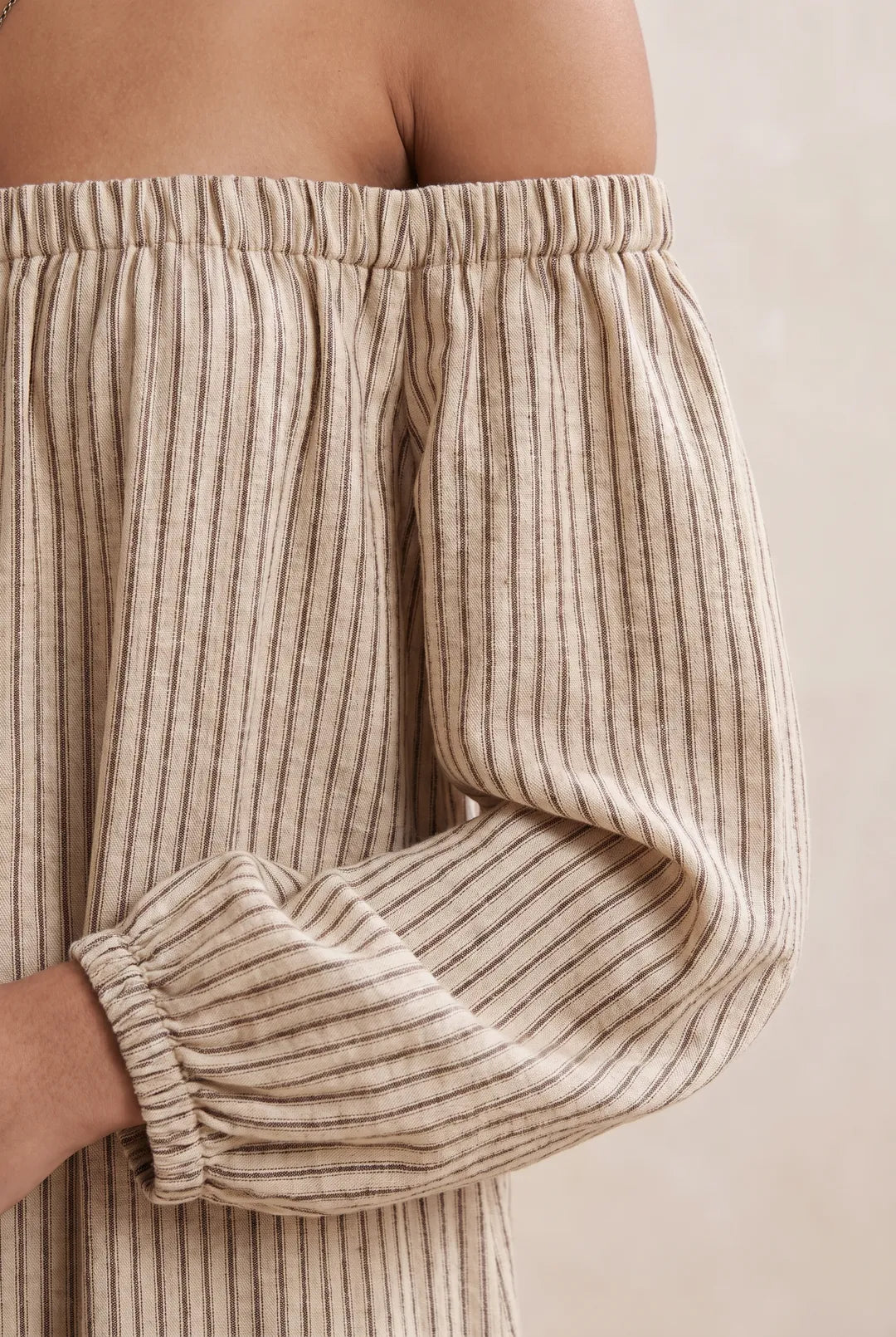 Vestido de Verano Largo Boho con Hombros Descubiertos
