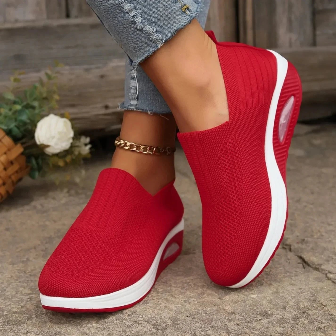 Zapatillas de Mujer Casuales Cómodas con Diseño Cerrado
