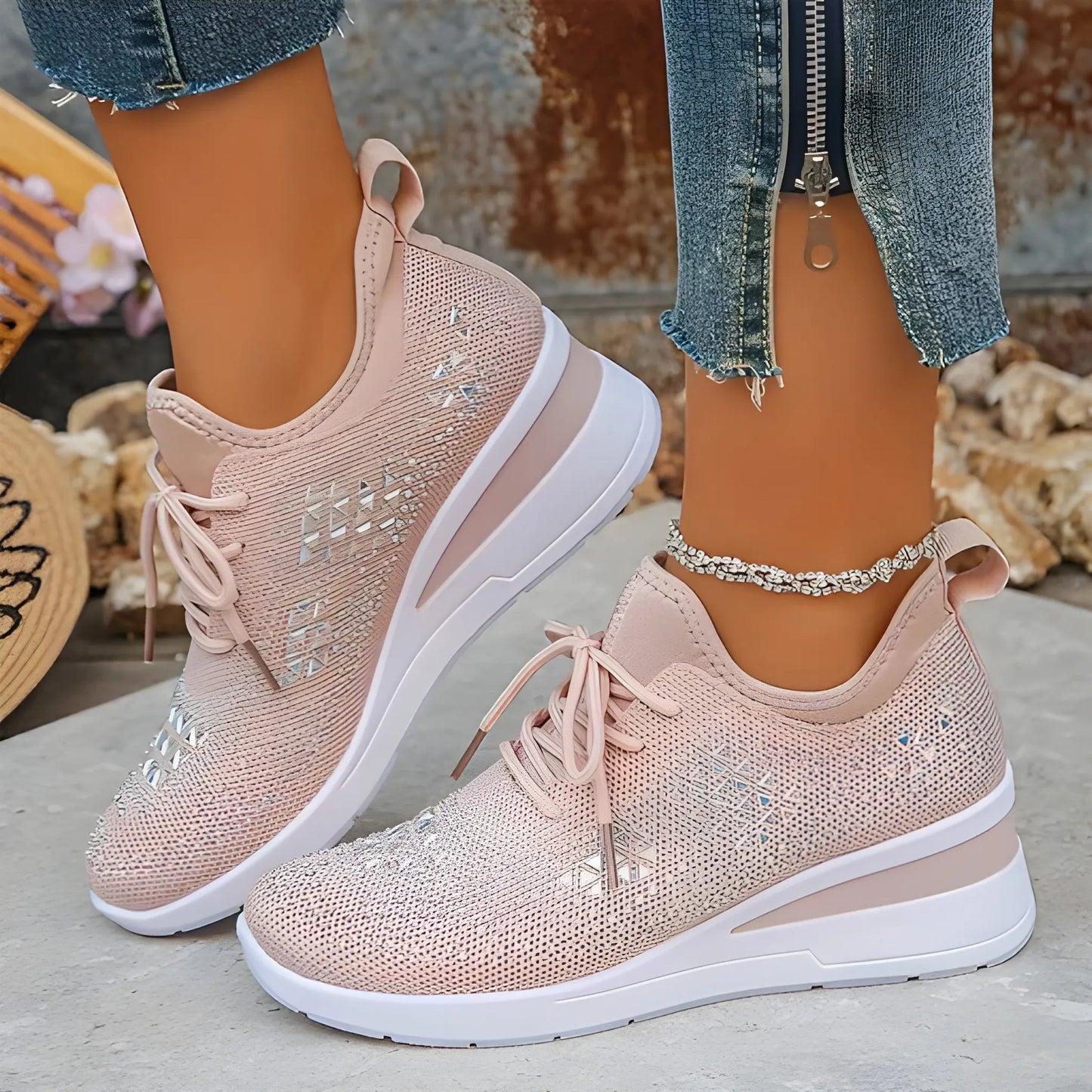 Zapatillas de Mujer Casuales Cómodas con Plataforma