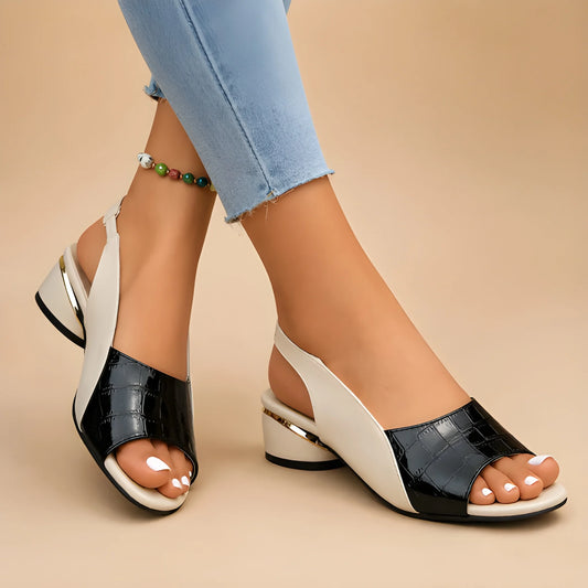 Sandalias de mujer elegantes casuales con soporte para el arco