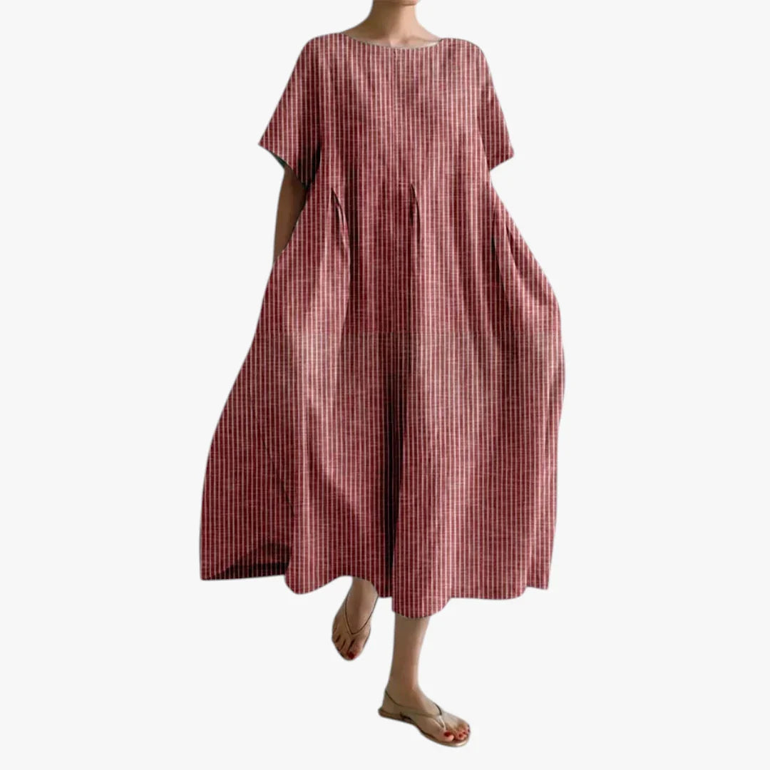 Vestido de Verano Midi Boho Estampado con Plisado