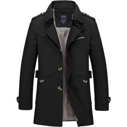 Abrigo de Hombre Elegante Ligero con Botones