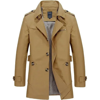 Abrigo de Hombre Elegante Ligero con Botones