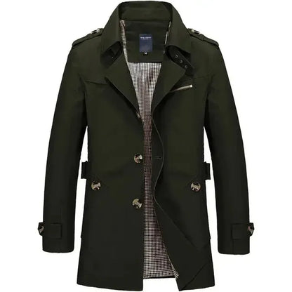 Abrigo de Hombre Elegante Ligero con Botones