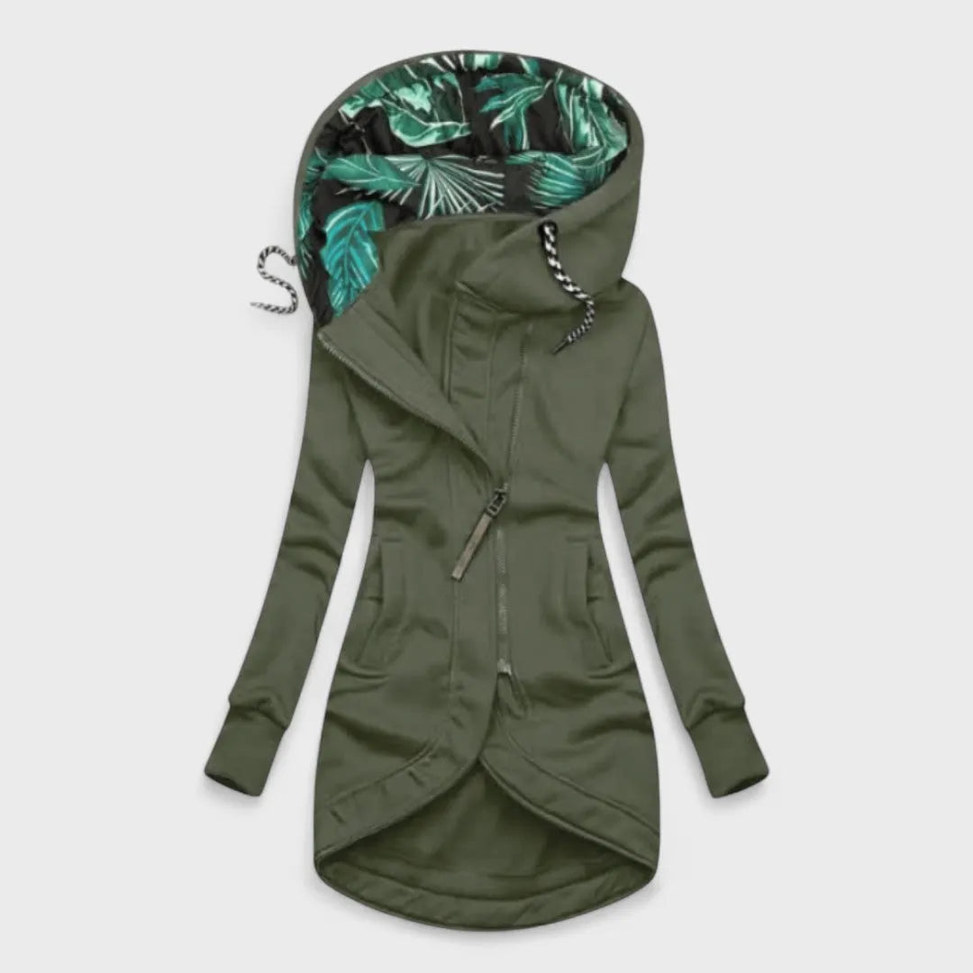 Abrigo de Mujer Acolchado de Invierno con Capucha