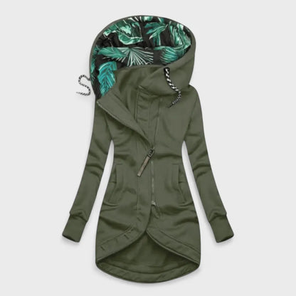 Abrigo de Mujer Acolchado de Invierno con Capucha