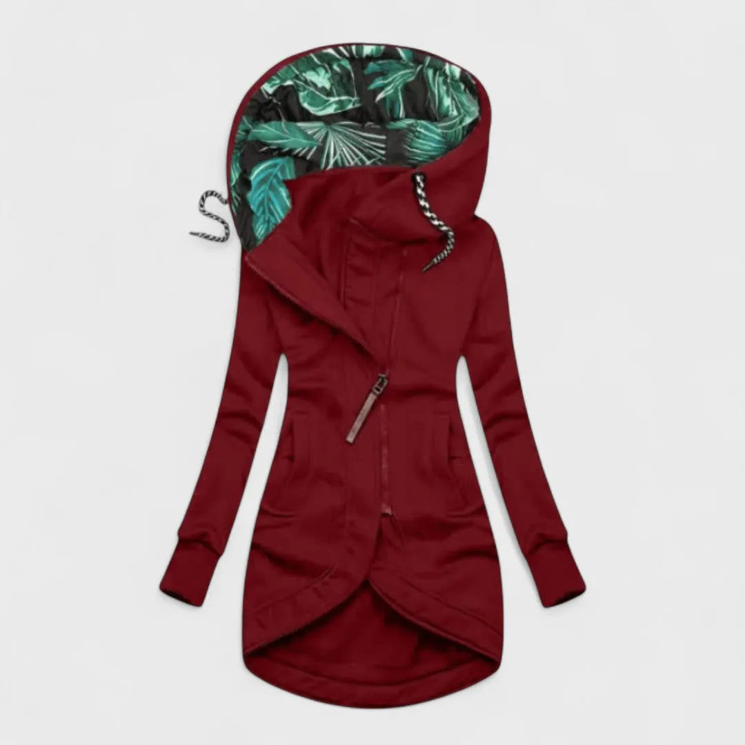 Abrigo de Mujer Acolchado de Invierno con Capucha