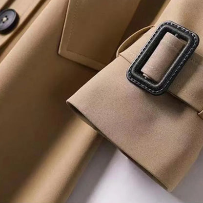 Abrigo de Mujer Largo Elegante con Cinturón