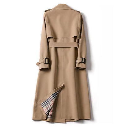 Abrigo de Mujer Largo Elegante con Cinturón