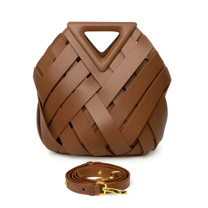 Bolso de Mano de Mujer Fiesta Casual con Trenzado