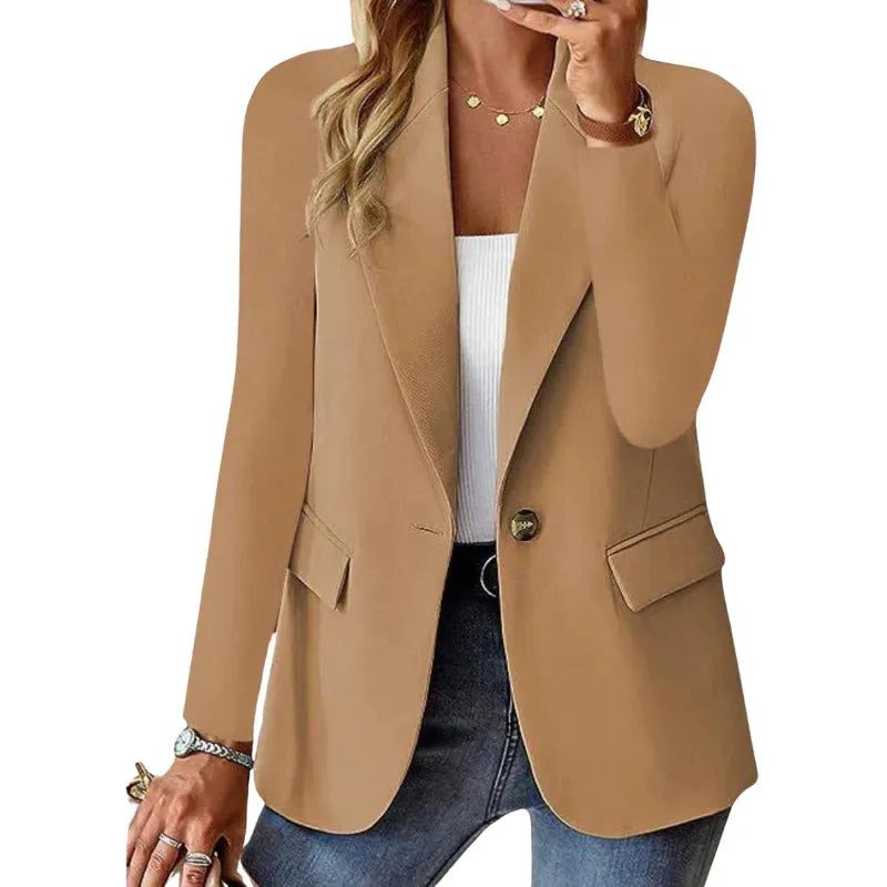 Blazer de Mujer Elegante Ligera con Botones
