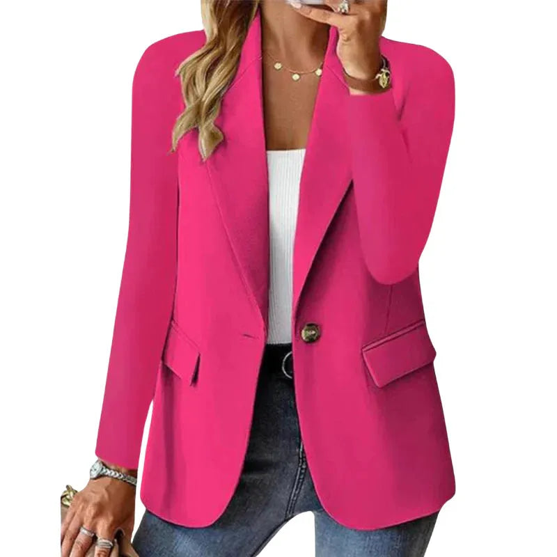 Blazer de Mujer Elegante Ligera con Botones