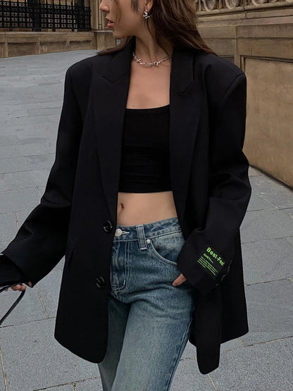 Blazer de Mujer Oversize Elegante con Botones