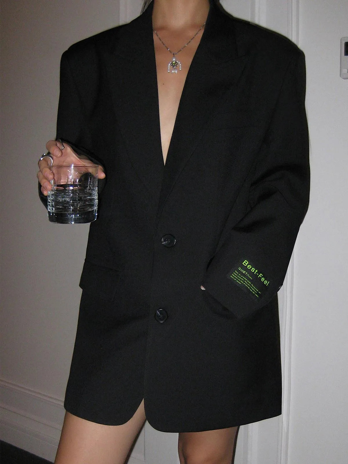 Blazer de Mujer Oversize Elegante con Botones