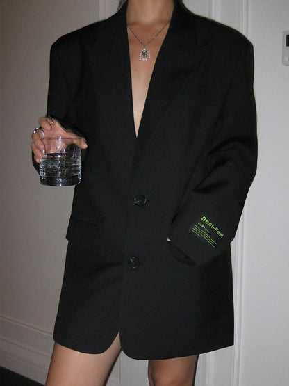Blazer de Mujer Oversize Elegante con Botones