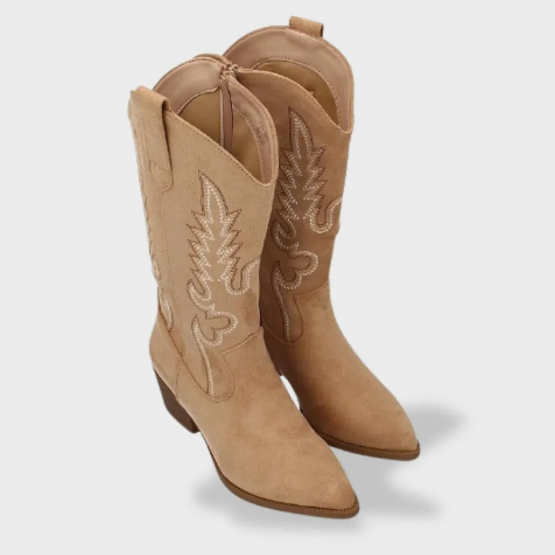 Botas de Mujer Vaqueras Elegantes con Punta Afilada