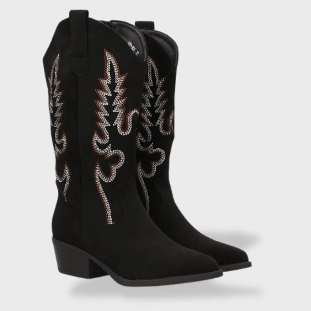 Botas de Mujer Vaqueras Elegantes con Punta Afilada