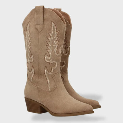 Botas de Mujer Vaqueras Elegantes con Punta Afilada