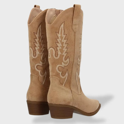 Botas de Mujer Vaqueras Elegantes con Punta Afilada