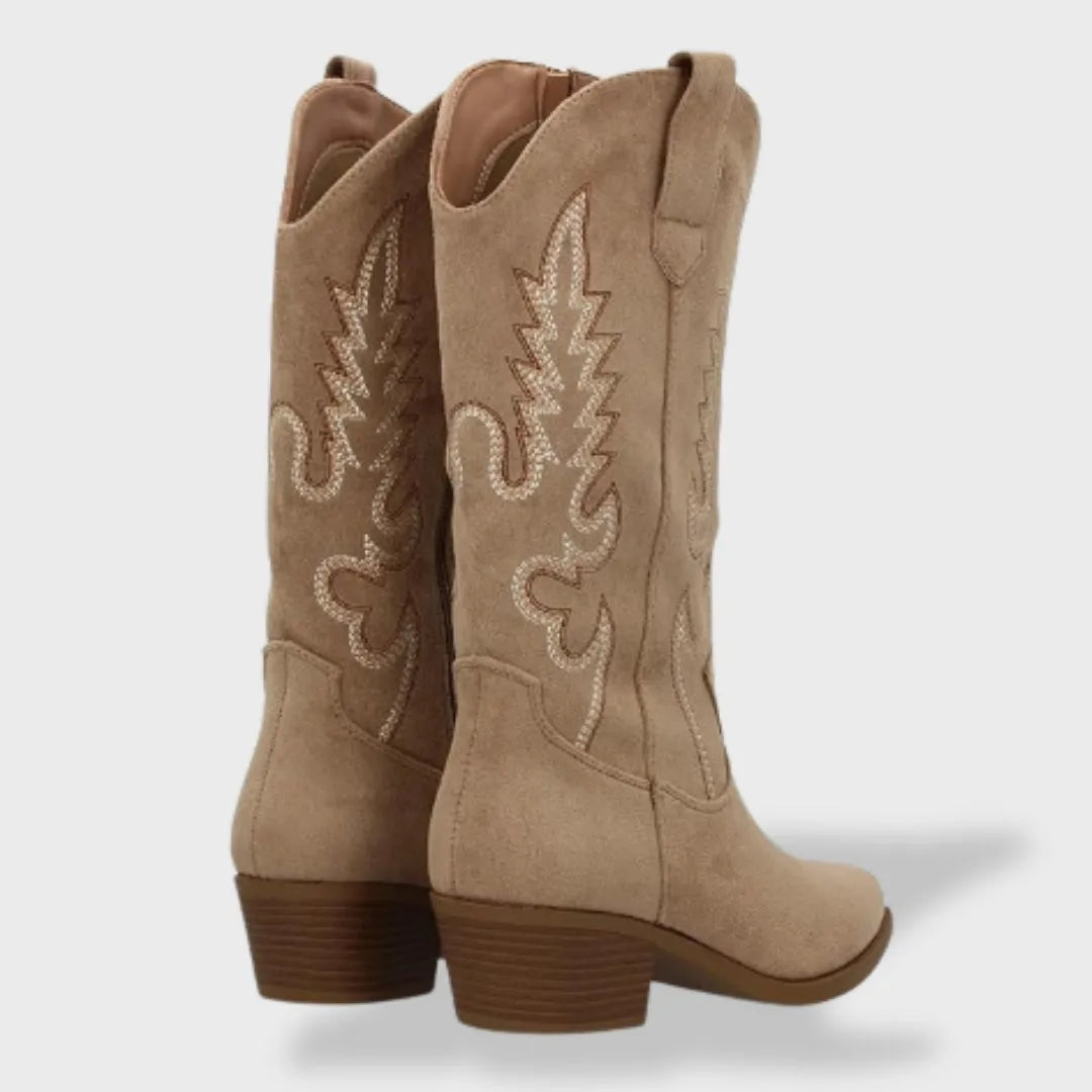 Botas de Mujer Vaqueras Elegantes con Punta Afilada