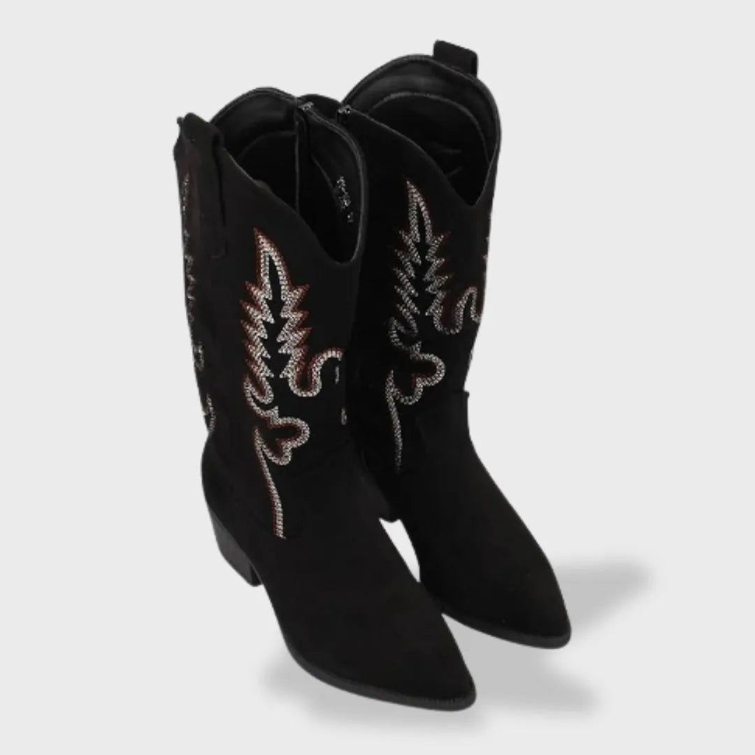 Botas de Mujer Vaqueras Elegantes con Punta Afilada
