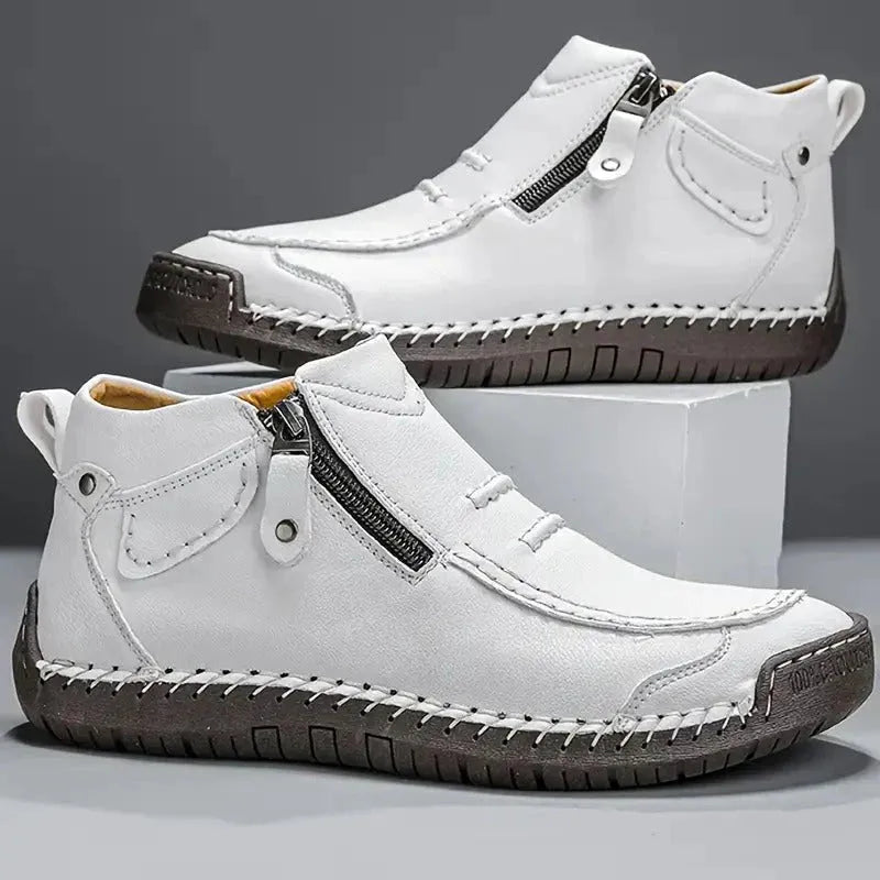 Botas de Hombre Casual Cómodas con Cremallera Lateral