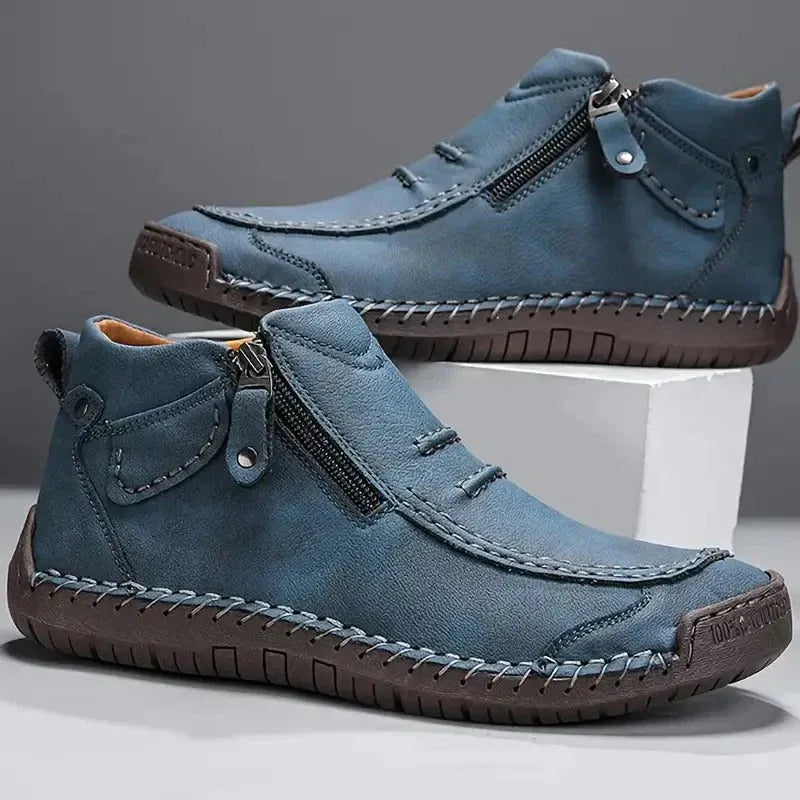 Botas de Hombre Casual Cómodas con Cremallera Lateral