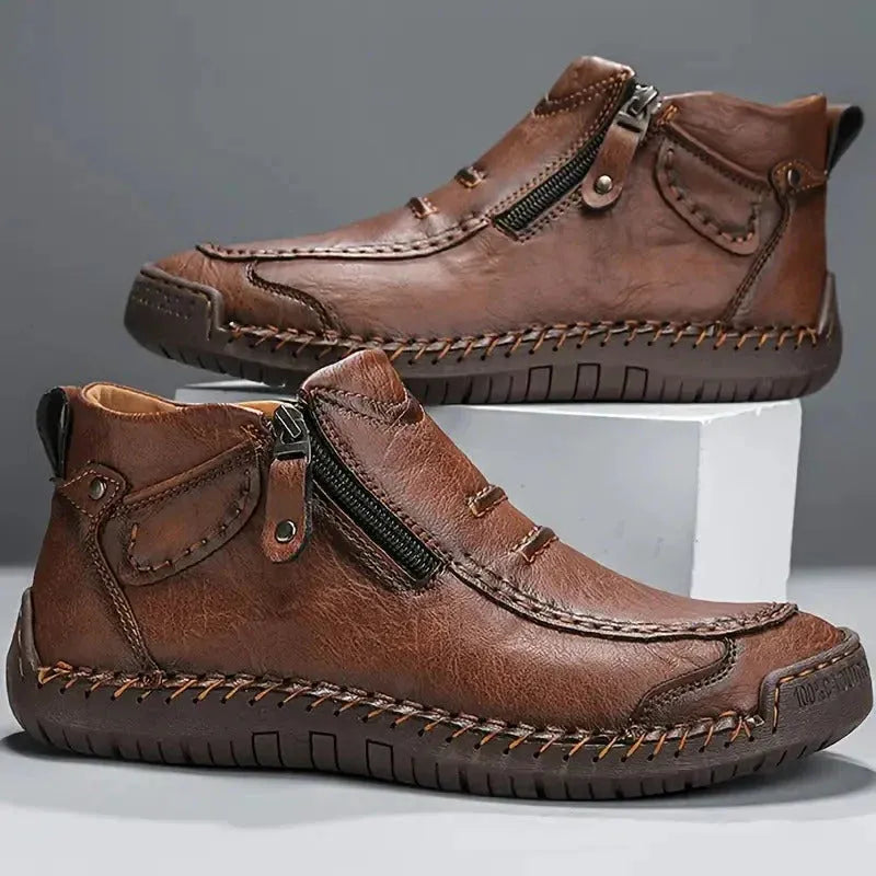 Botas de Hombre Casual Cómodas con Cremallera Lateral