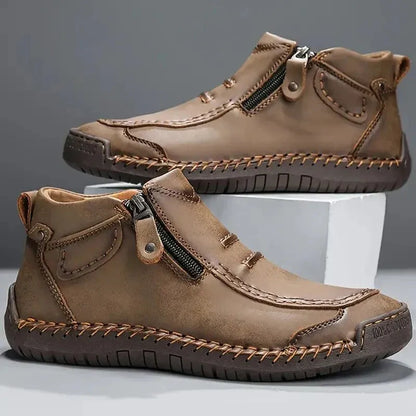 Botas de Hombre Casual Cómodas con Cremallera Lateral