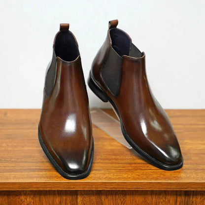 Botas de Hombre Casual Cómodas con Paneles Elásticos