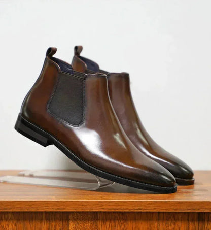 Botas de Hombre Casual Cómodas con Paneles Elásticos