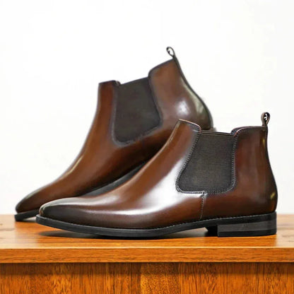 Botas de Hombre Casual Cómodas con Paneles Elásticos