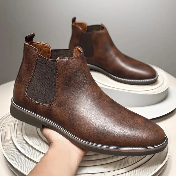 Botas de Hombre Elegantes Cómodas con Paneles Elásticos