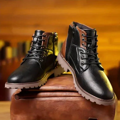 Botas de Hombre Casual Modernas con Cordones