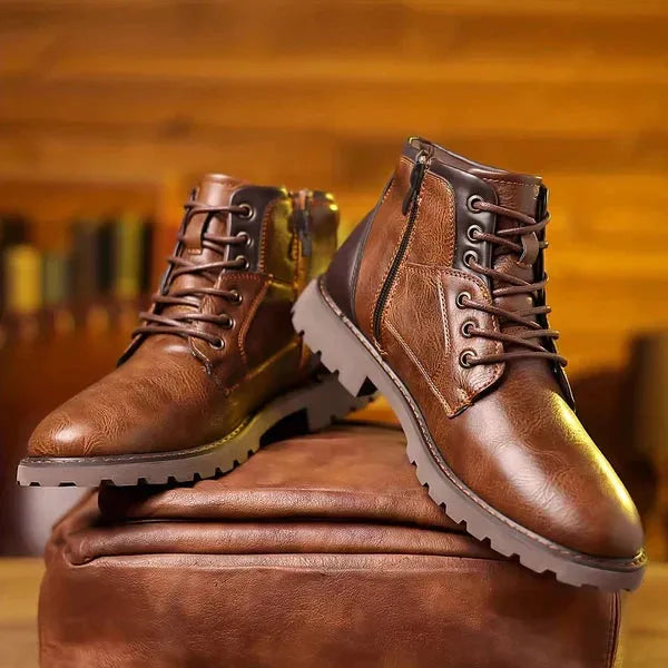 Botas de Hombre Casual Modernas con Cordones