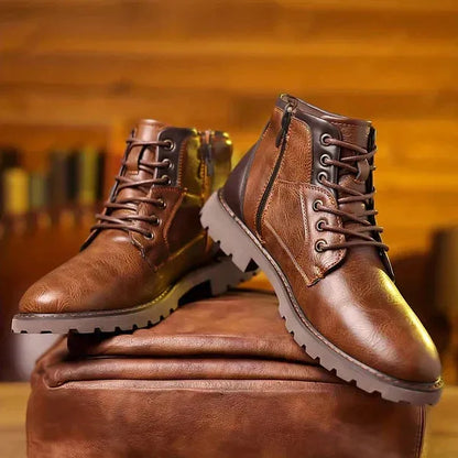 Botas de Hombre Casual Modernas con Cordones