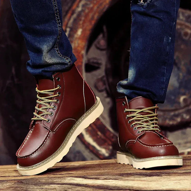 Botas de Hombre Casual Resistentes con Cordones