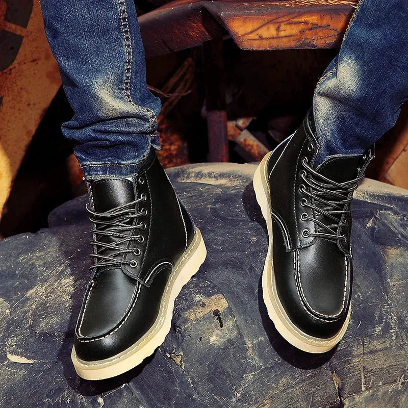 Botas de Hombre Casual Resistentes con Cordones