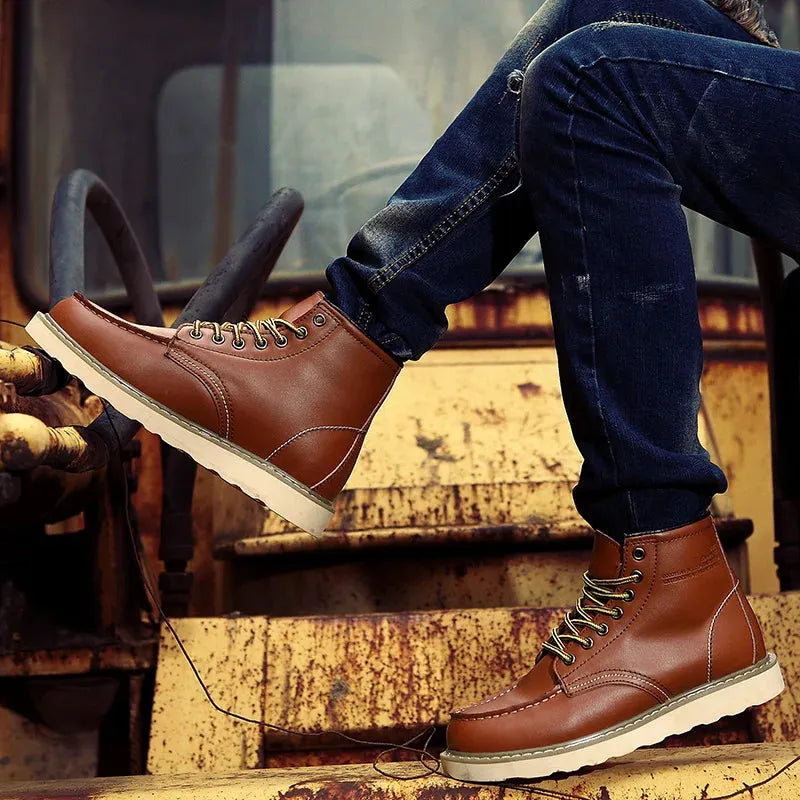 Botas de Hombre Casual Resistentes con Cordones