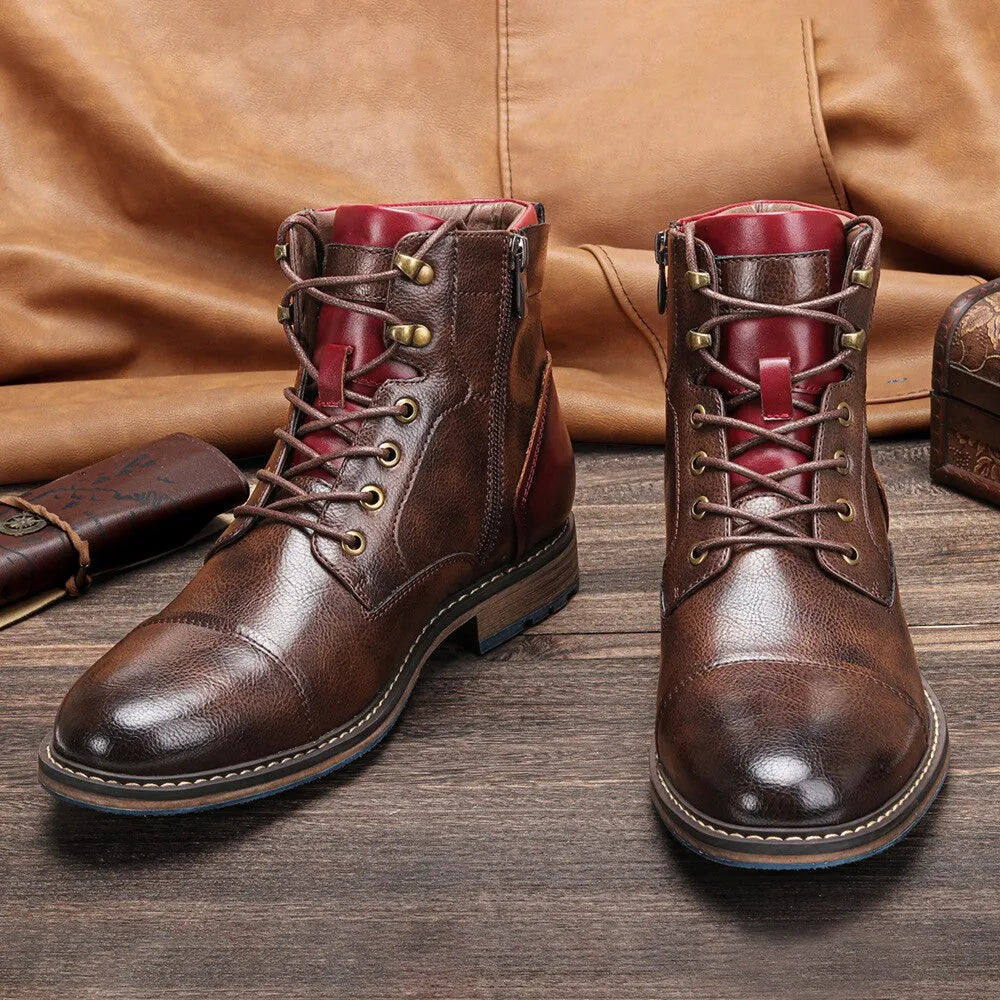 Botas de Hombre Clásicas Casual con Cordones
