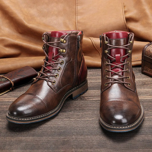 Botas de Hombre Clásicas Casual con Cordones