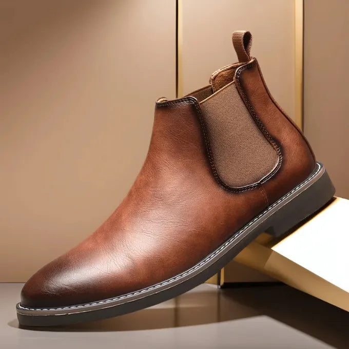 Botas de Hombre Elegantes Cómodas con Paneles Elásticos
