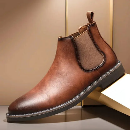 Botas de Hombre Elegantes Cómodas con Paneles Elásticos